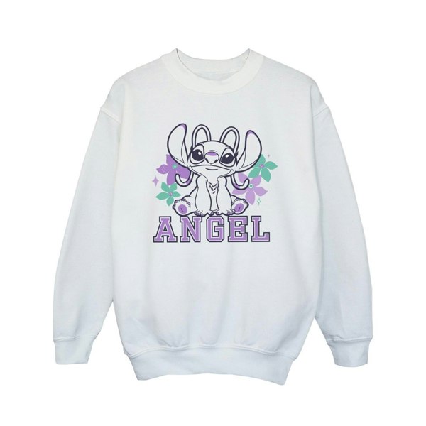 Disney Girls Lilo & Stitch Angel Sweatshirt - White