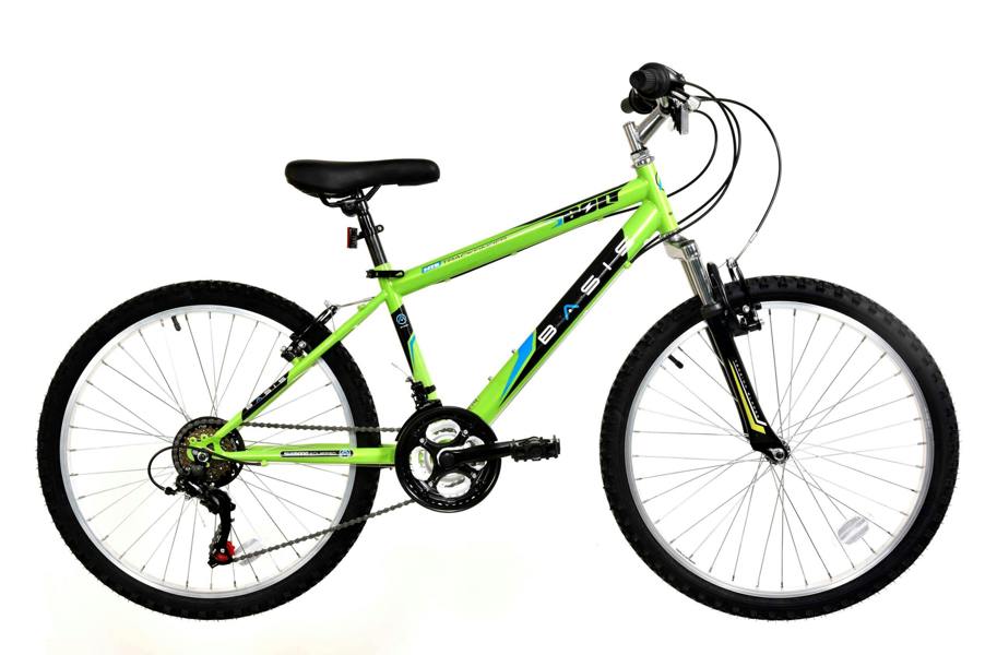 Basis Bikes Basis Bolt Boys Hardtail Mountain Bike, 24" Wheel - Lime Green