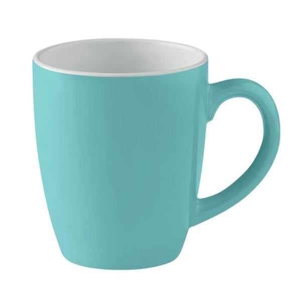 MidOcean Trent Coloured Ceramic Mug - Blue/White - 