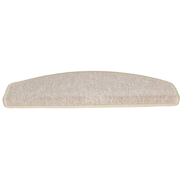 Berkfield Carpet Stair Treads 15 pcs Taupe 65x24x4 cm