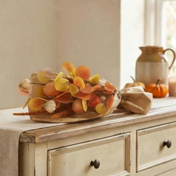 Garden Greatness Vibrant Russet Autumn Foliage Bouquet