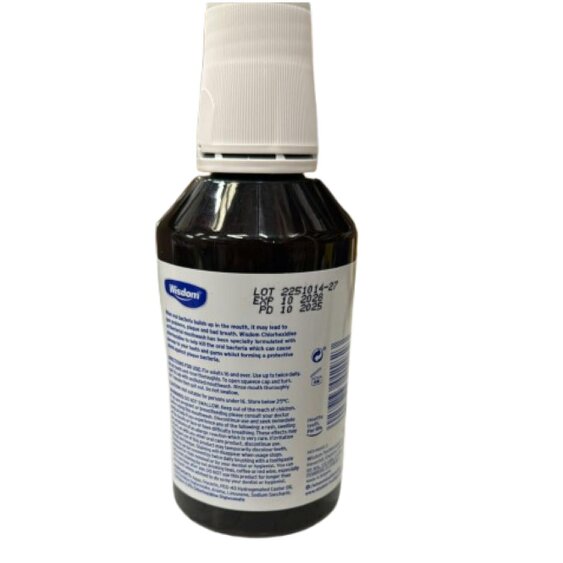 Wisdom Chlorhexidine mouthwash mint 300ml