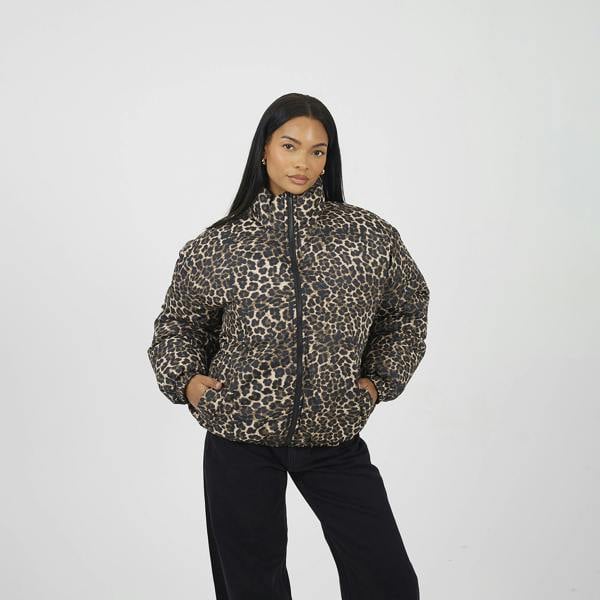 Brave Soul Black Reversible Oversized Puffer Jacket - Black Image 1