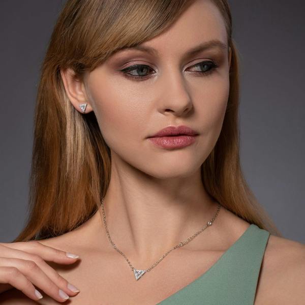 Trillion Stud Earrings for Women - namana.london