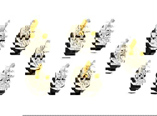 KAV 5X 13 AMP Plugs 3 pin Fused Plug Mains Adapter Household Electric Plugs Adapter with Colour Coded Sleeves & Wiring Diagram