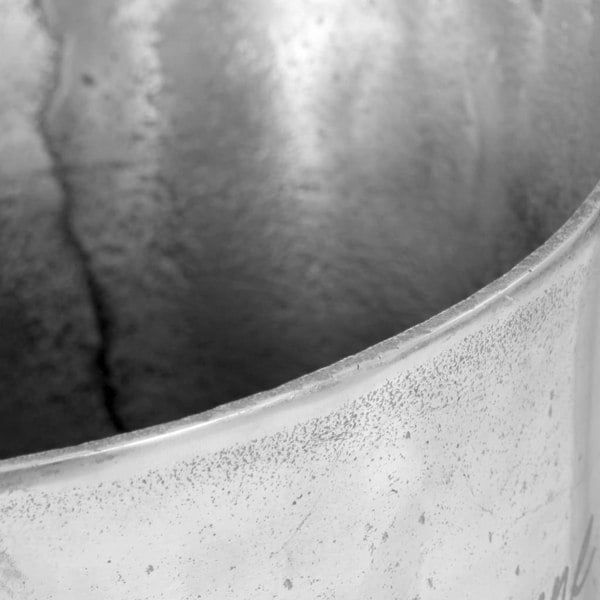 Berkfield Champagne Cooler Solid Aluminium 39x29x71 cm Silver