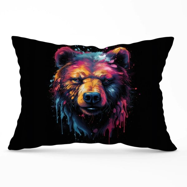 Warren Reed Splashart Bear Face Cushions