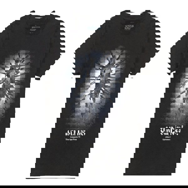 Stranger Things Unisex Adult Vecna Lives Poster T-Shirt - Black