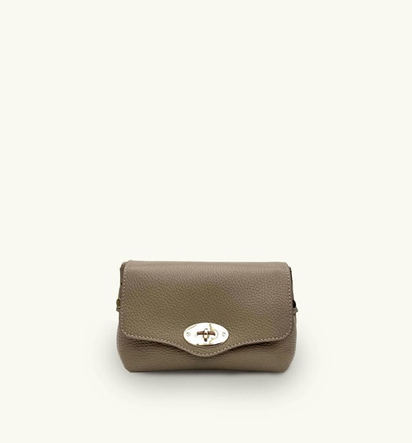 Apatchy London The Maddie Leather Bag - Mushroom