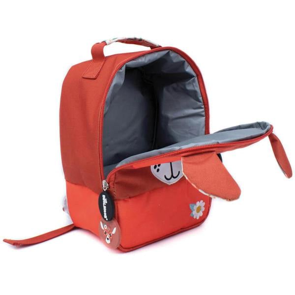 Les Deglingos Picnic Lunch bag with Box - Brown