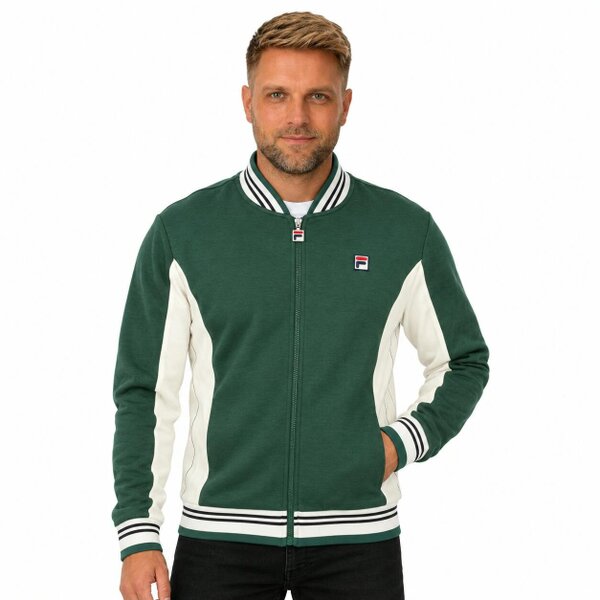 Fila Settanta Baseball Track Top Jacket Pine Needle/Gardenia/Black