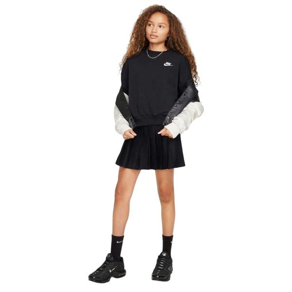 Nike Childrens/Kids Boxy Long-Sleeved Sweatshirt - Black - 