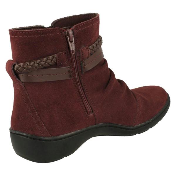 Clarks Ladies Clarks Braid Detailed Ankle Boots Cora BraidBoot