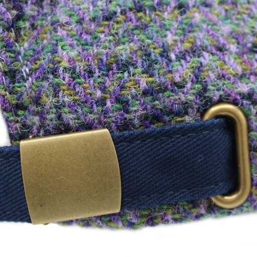 Heather Hats & Accessories Harris Tweed Baseball Trucker Cap, Cotton Lining, Outdoor Wear, Thistle Lavender
