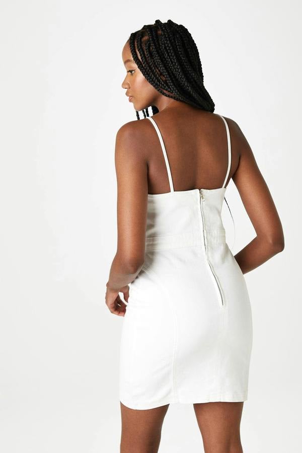Urban Bliss Teardrop White Bodycon Dress