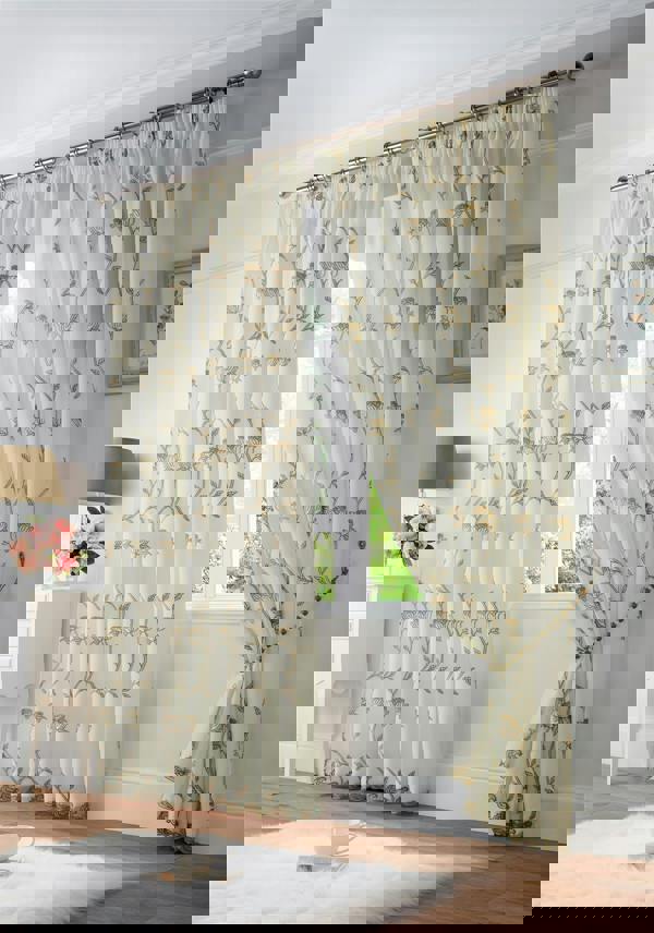 Luxury Living Exe Embroidery Voile Curtains