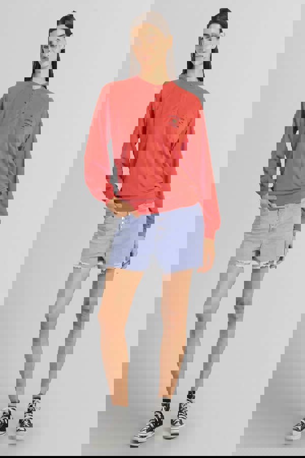 ENORSIA Henley Button Up Long Sleeve Sweatshirt