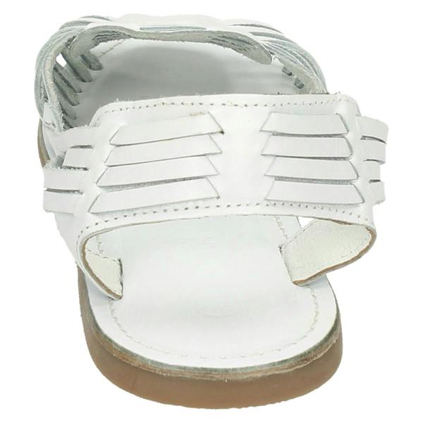 Leather Collection Ladies Leather Collection Flat Weaved Slingback Sandal