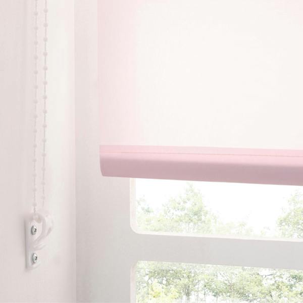A.Unique Home Trimmable Daylight Roller Blind - 2FT - PINK - 60cm(W) x 170cm(L)