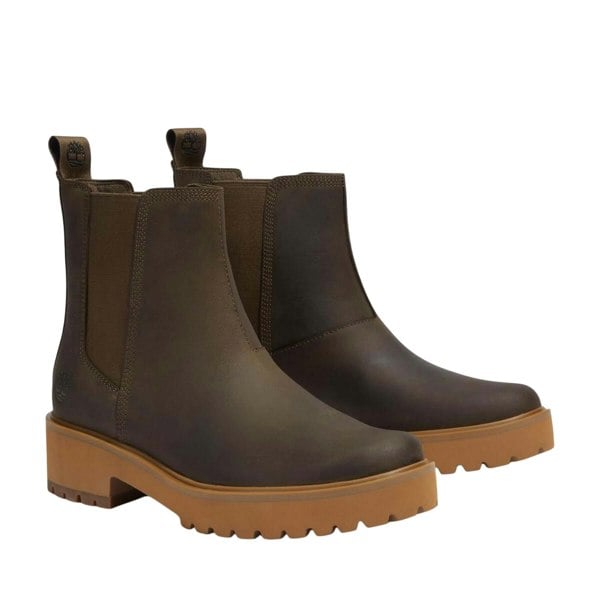 Timberland Womens/Ladies Carnaby Leather Mid Cut Chelsea Boots - Olive