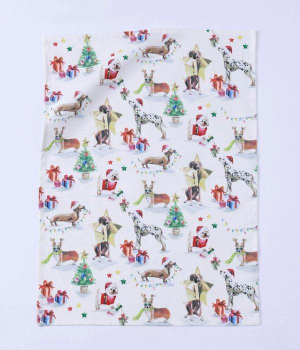M.M Linen Feliz Navidad Tea Towel