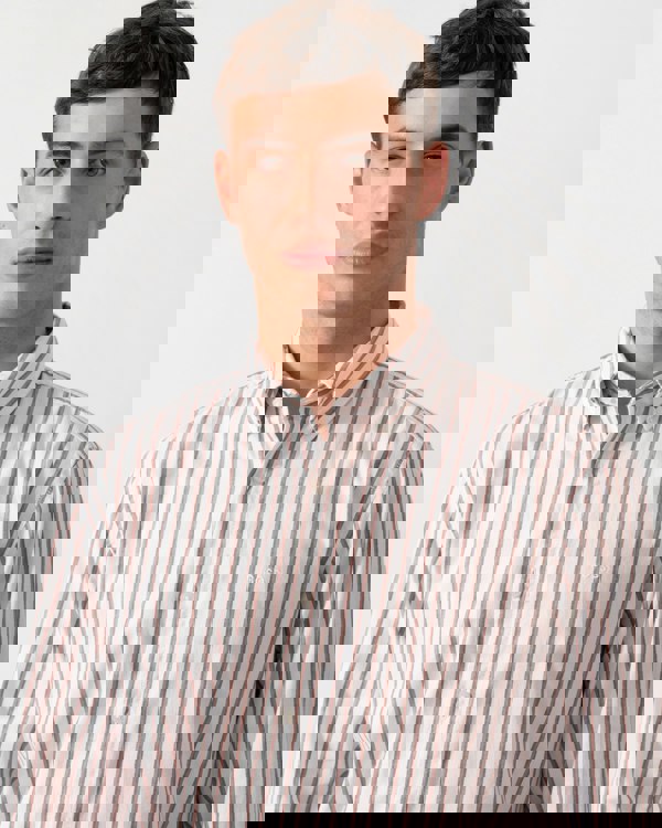 BOSS Orange Ricoplus Mens Long Sleeve Shirt - White 100