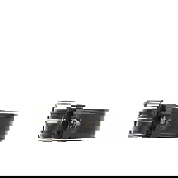 Embassy London Alec - Black Navy - Men'classic belt in navy and black genuine leather combo