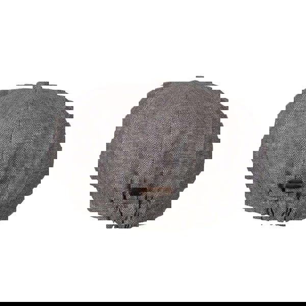 Carlyle Herringbone Linen Newsboy Cap - Unisex Design