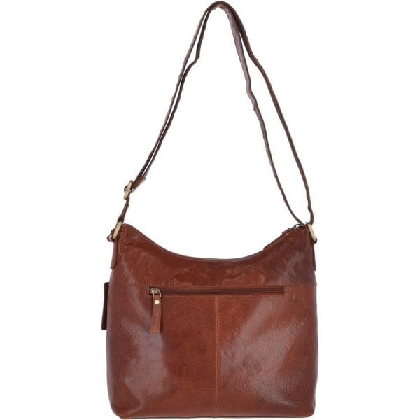 Ashwood Womens Vintage Two Pocket Leather Shoulder Bag: G21