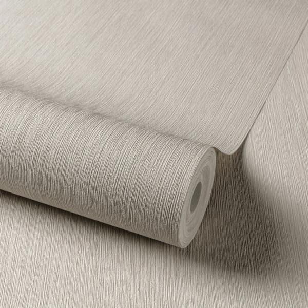 Grandeco Brushstroke Effect Plain Matisse Textured Wallpaper, Taupe