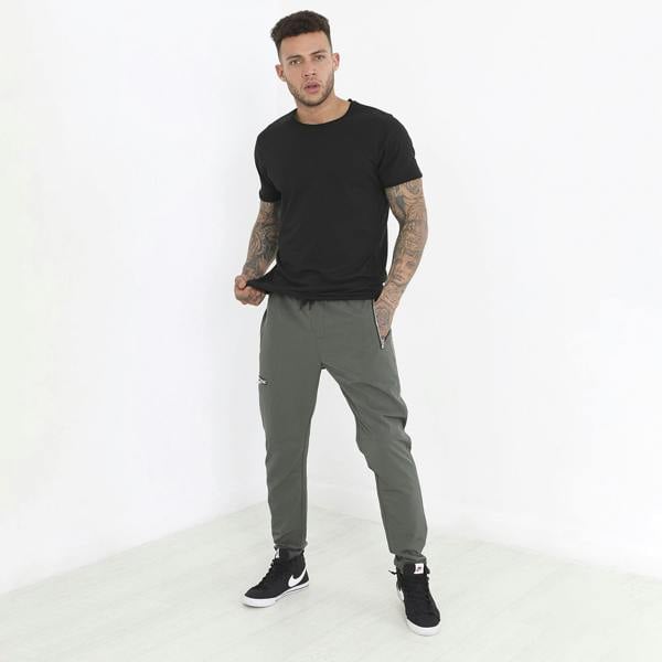 Brave Soul Khaki Elasticated Waist Utility Trousers - Khaki Image 3