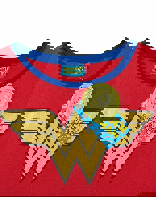 DC Comics Womens Red Logo Short Sleeved T-Shirt