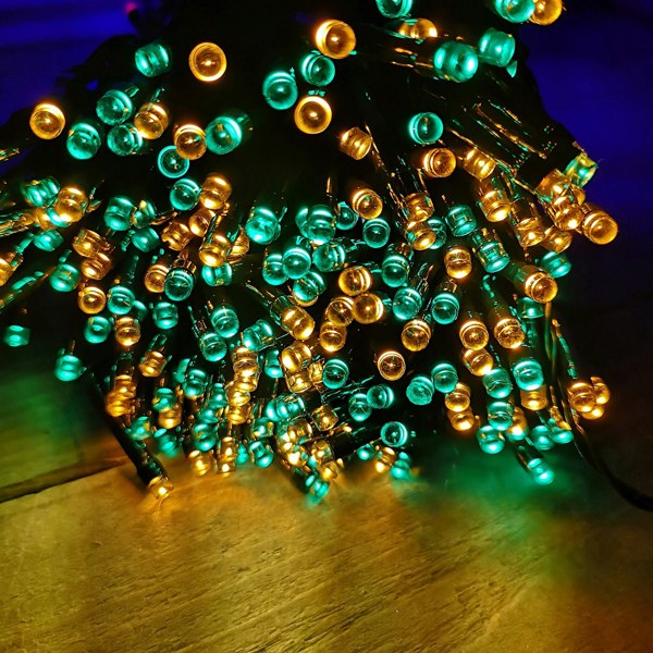 Samuel Alexander 400 LED 40m Premier Christmas Indoor Outdoor Multi Function Battery Operated String Lights with Timer in Multicoloured