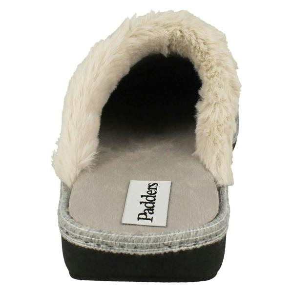 Padders Ladies Padders Lusekofte Detailed Mule Slippers Sorrel