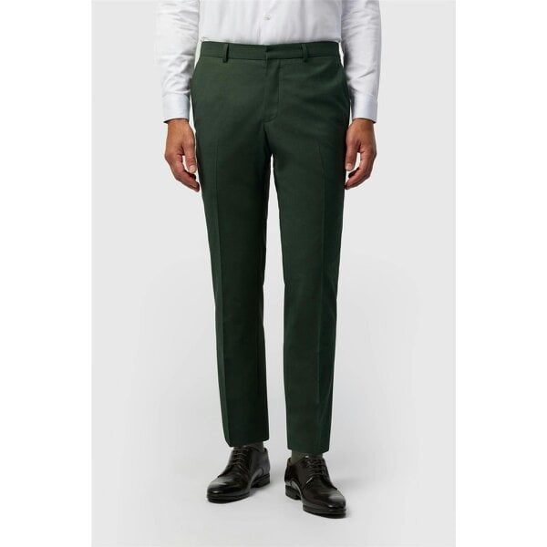 Ted Baker Slim Fit Forest Green Panama Trousers
