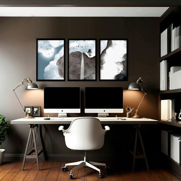 Wall art for an office | set of 3 Contemporary wall art prints