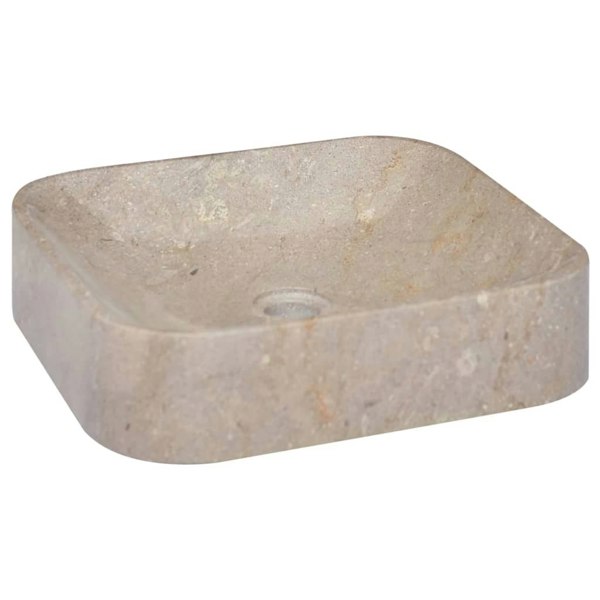 Berkfield Sink Grey 40x40x10 cm Marble