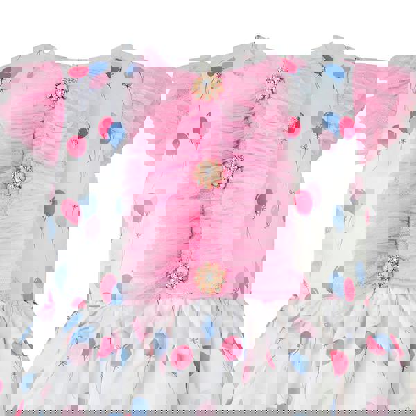 Rachel Riley Balloon Ruffle Front Dress