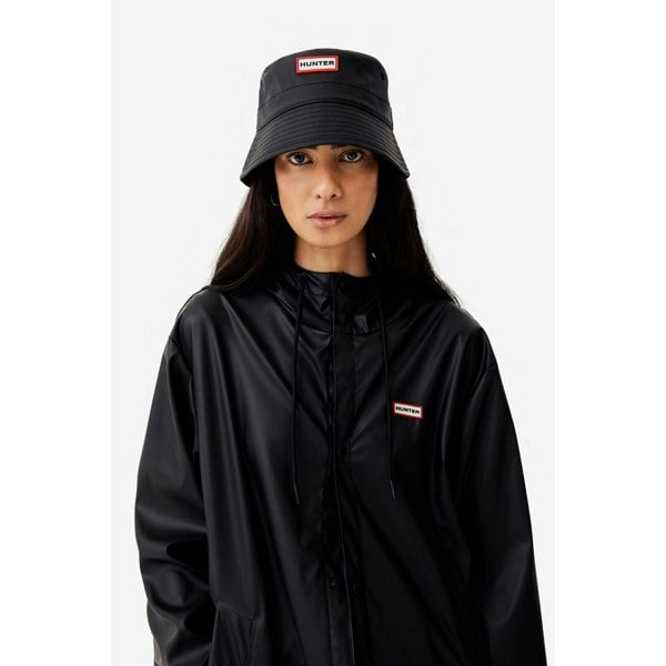 Hunter Izzy Hooded Unisex Adults Black Jacket