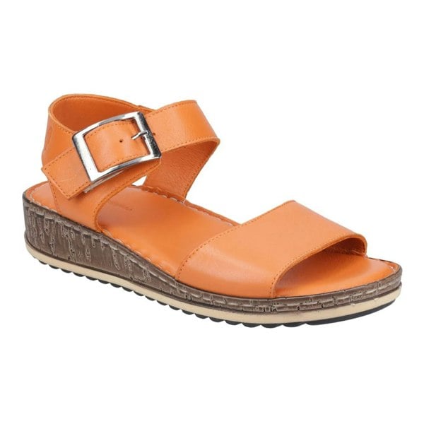 Hush Puppies Womens/Ladies Ellie Leather Wedge Sandals - Orange