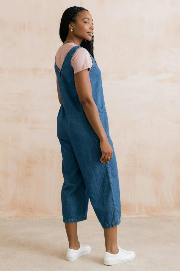 Lily & Me Erica Denim Wide Leg Jumpsuit
