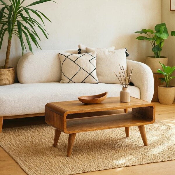 Wyld Haus Huai Hee Open Oak Mango Wood TV Media Unit