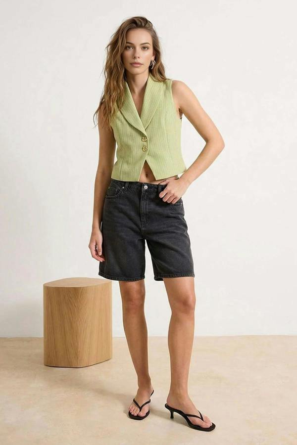 WOVCOR Lined Cotton Regular Vest with Accessory