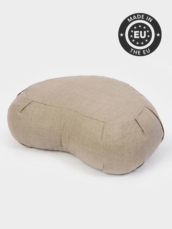 Crescent Zafu Linen Cushion