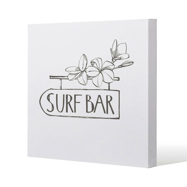 Benjamin Tate Design Surf Bar (Canvas Print)