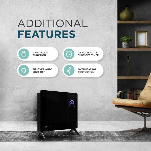 DMD Collective Smart Glass Panel Heater – Fast, Silent & Energy-Efficient