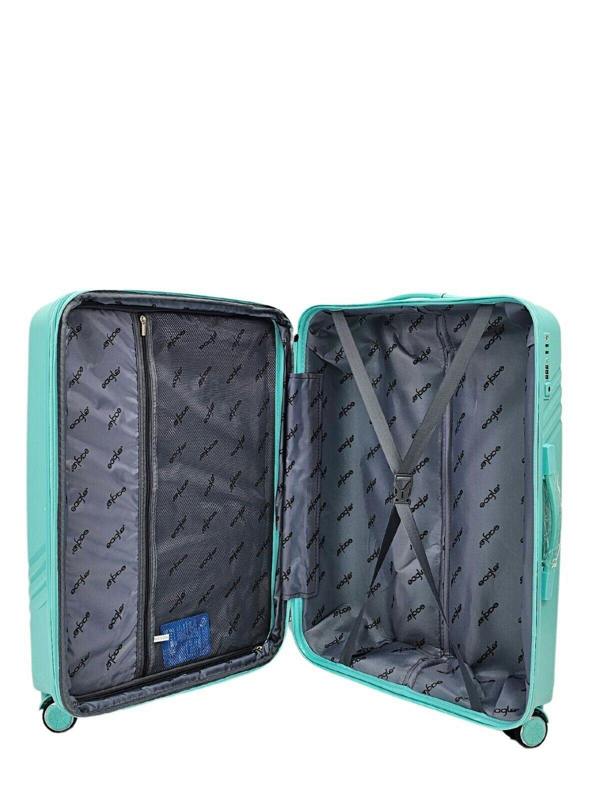 Eagle Luggage Hard Shell 4 Wheel TSA Suitcase Luggage Set
