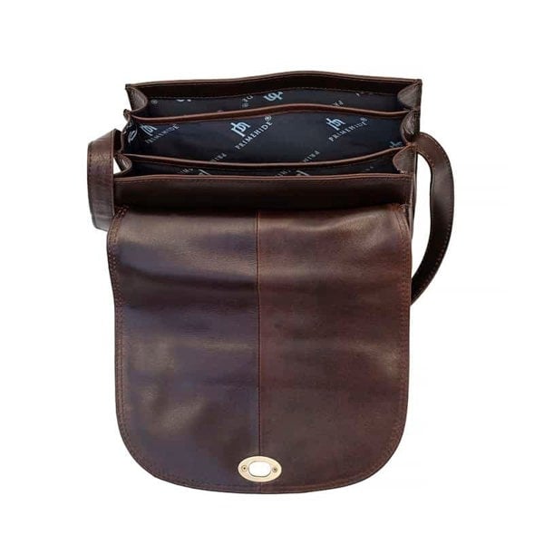 PRIMEHIDE Large Handbag Triple Compartment - Elena Tuscan