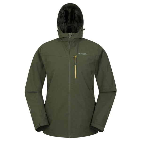 Mountain Warehouse Mens Brisk Extreme Waterproof Jacket - Green - 