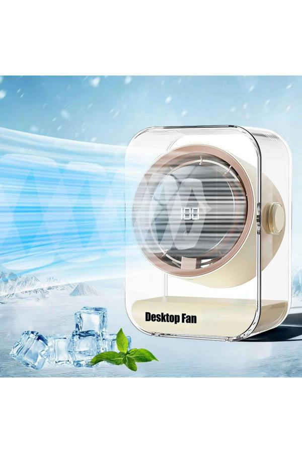 Dyzi Smart Desktop Fan 100 Speed Rechargeable Silent Table Fan